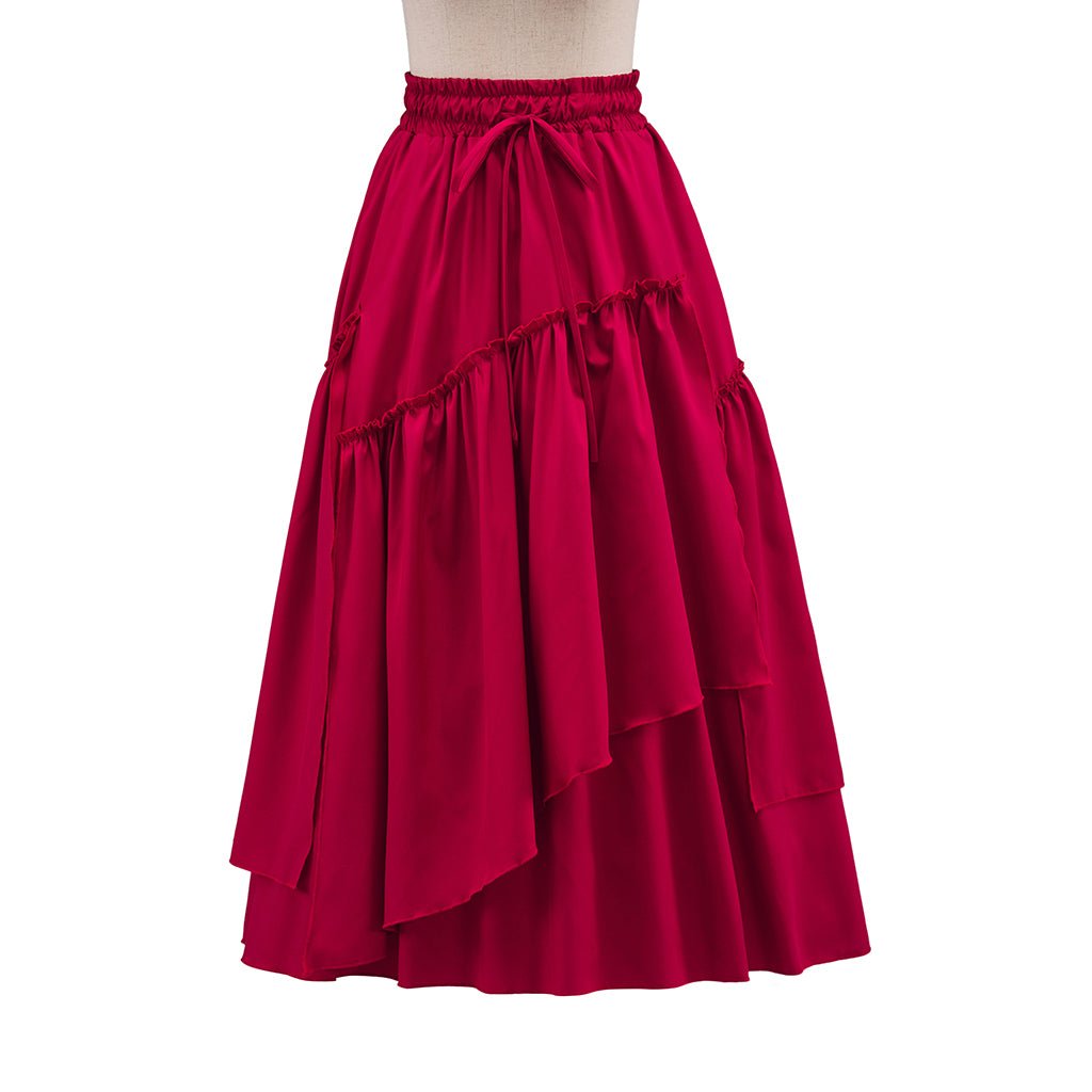 Весенняя винтажная женская юбка из вельвета – средневековая юбка в складку в клетку для косплея