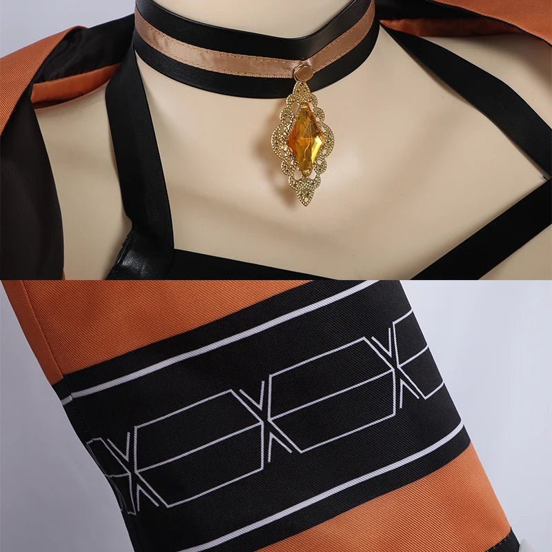 Костюм для косплея Навии из Genshin Impact: Гоночный костюм с шляпой