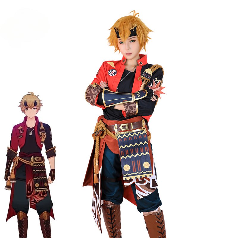 Костюм для косплея Тома из игры Genshin Impact, полный набор с головным убором