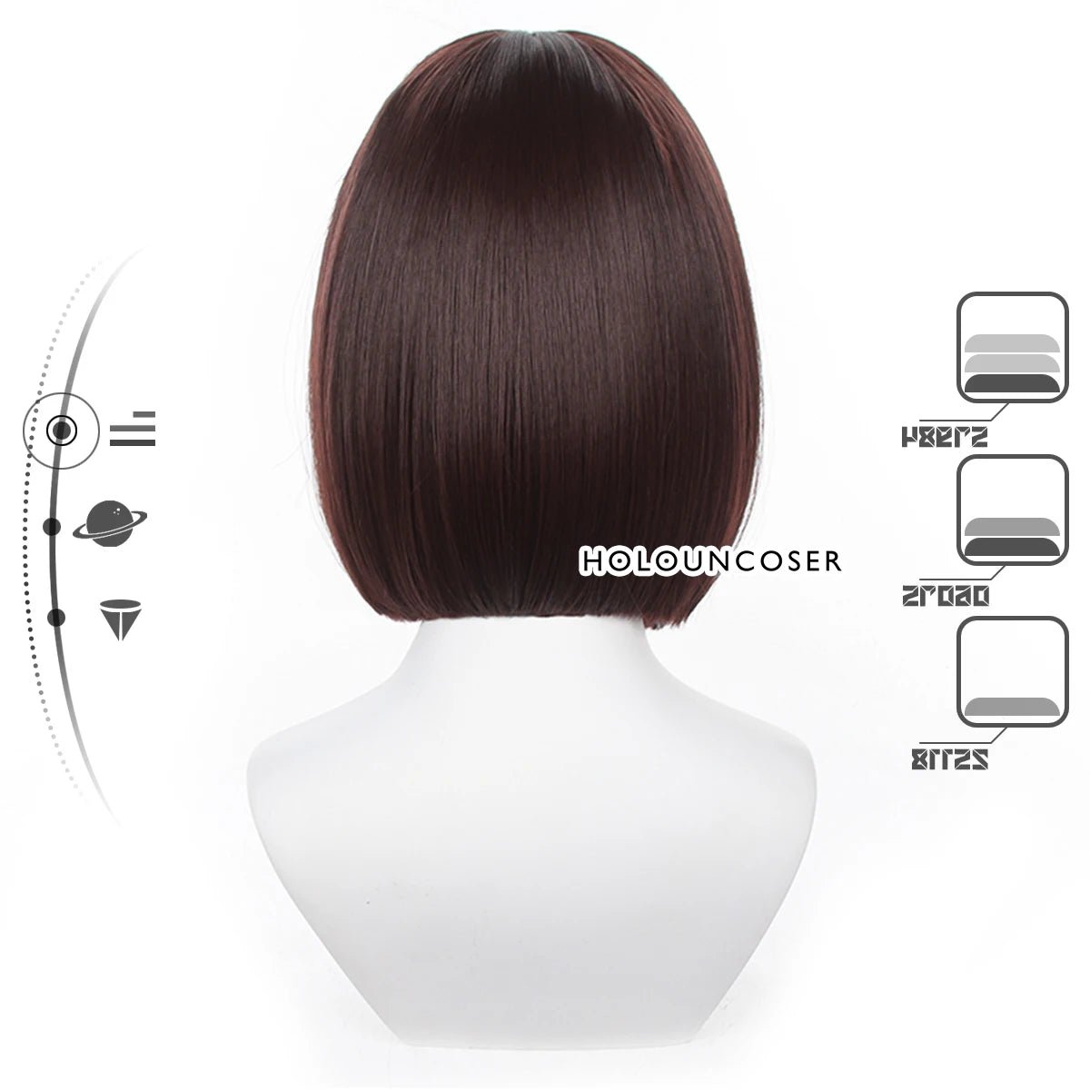 Honkai Star Rail Игра Сюэи Косплей Парик Розовая Сетка Термостойкий Синтетический Волокон Регулируемый Размер Хэллоуин Рождество