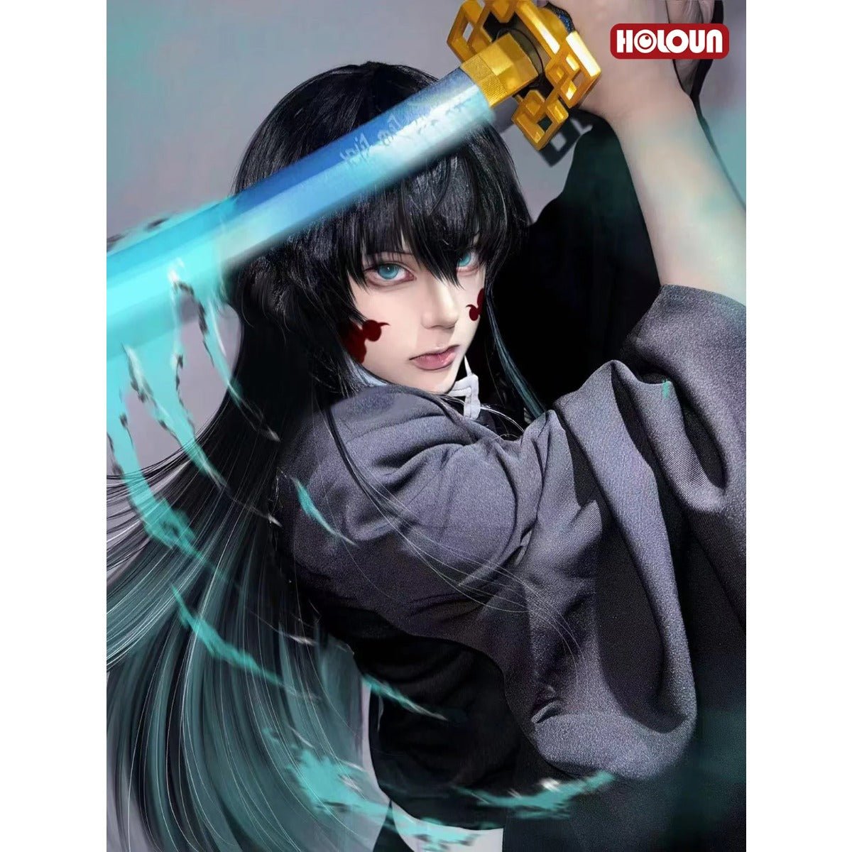 Полный косплей-набор Истребителя демонов: униформа, парик и аксессуары