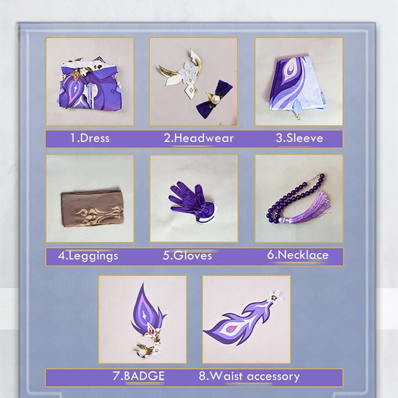 Костюм для косплея Keqing из Genshin Impact, женский фиолетовый костюм на Хэллоуин