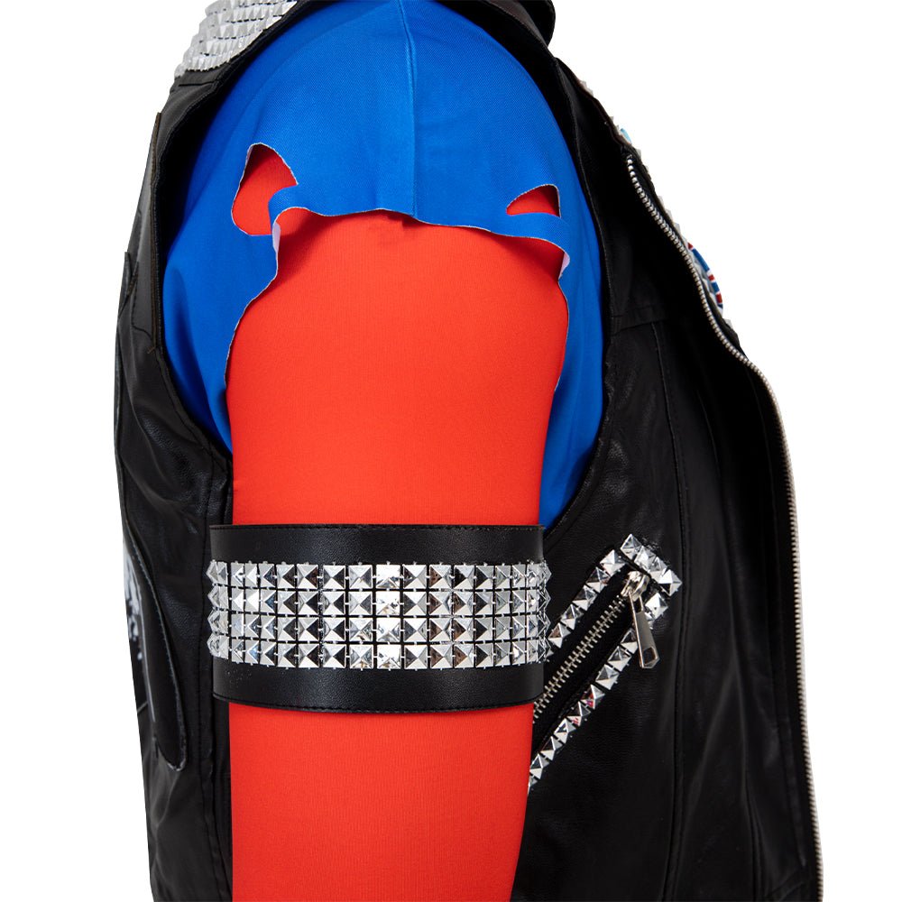 Костюм для косплея Панк Человека-Паука (Хоби) из фильма 'Человек-Паук: Через вселенные'