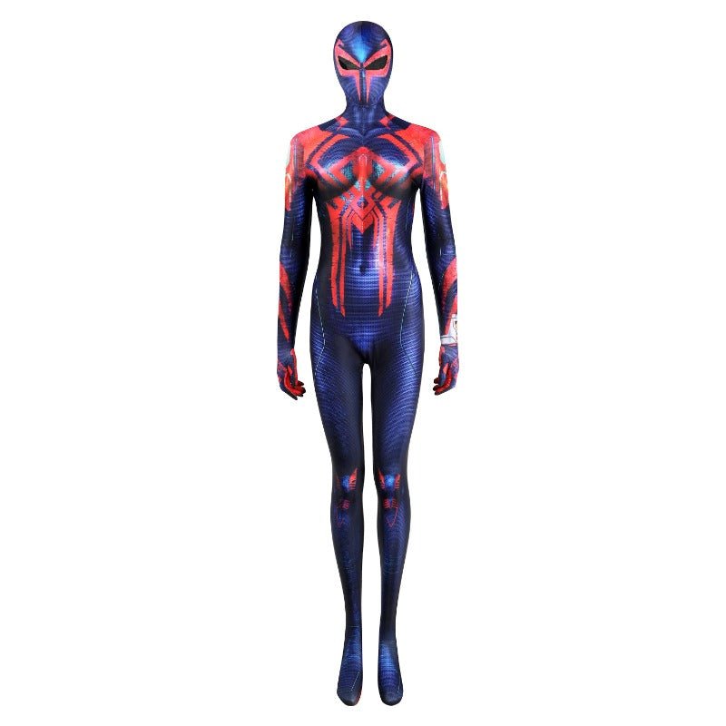 ГОРЯЧИЙ Костюм Spider-Man 2099 Мигеля О'Хары для косплея из фильма 'Человек-Паук: Через вселенные'