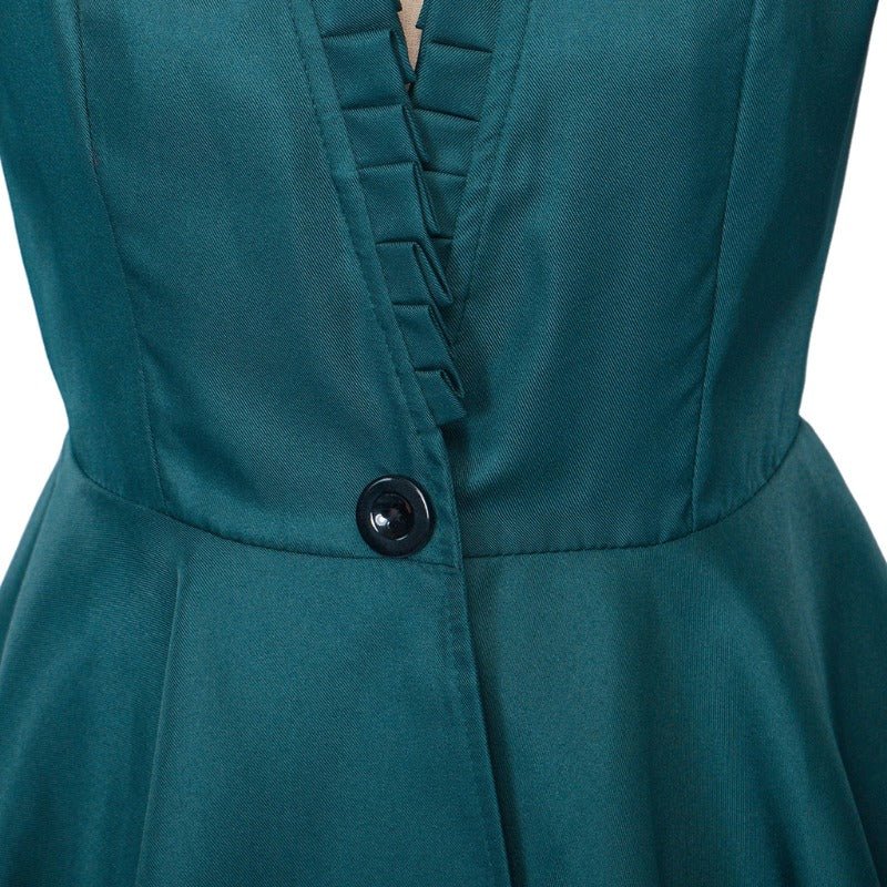 Винтажное готическое платье с высокой-низкой талией – Женский средневековый косплейный костюм с длинными рукавами