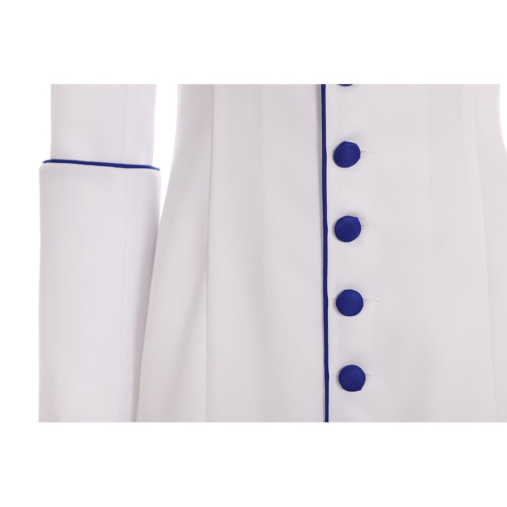 Белая священническая ряса римской женщины средневековая ритуальная одежда