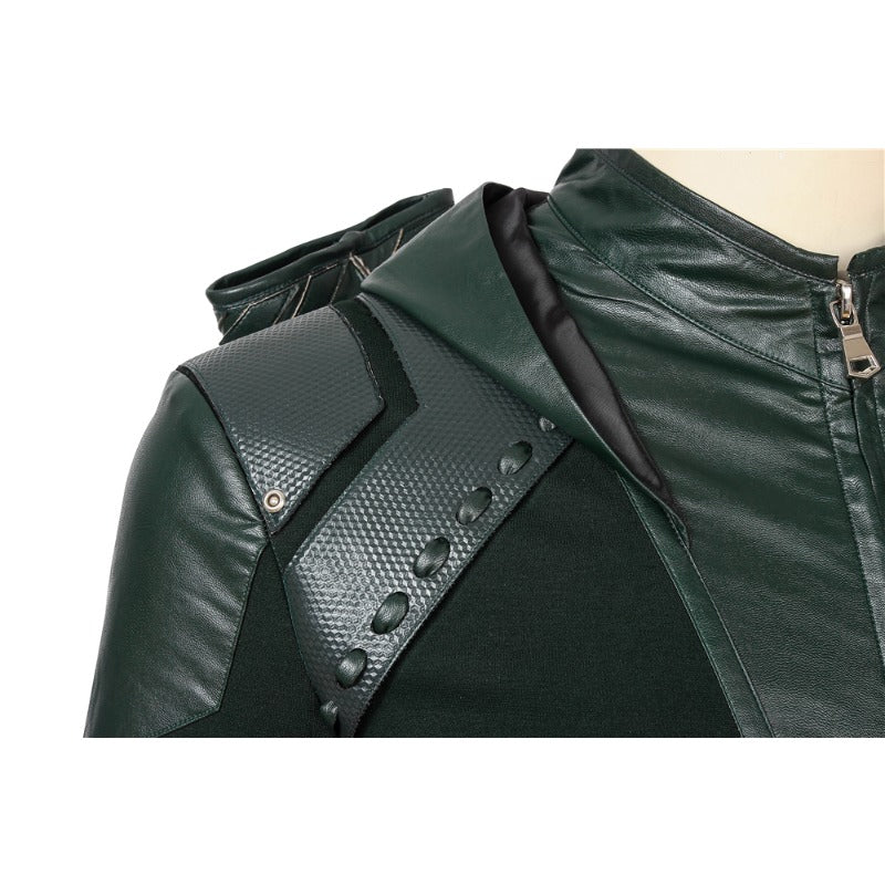 Костюм Оливера Куина 8 сезона для косплея Стрелы, финальный костюм