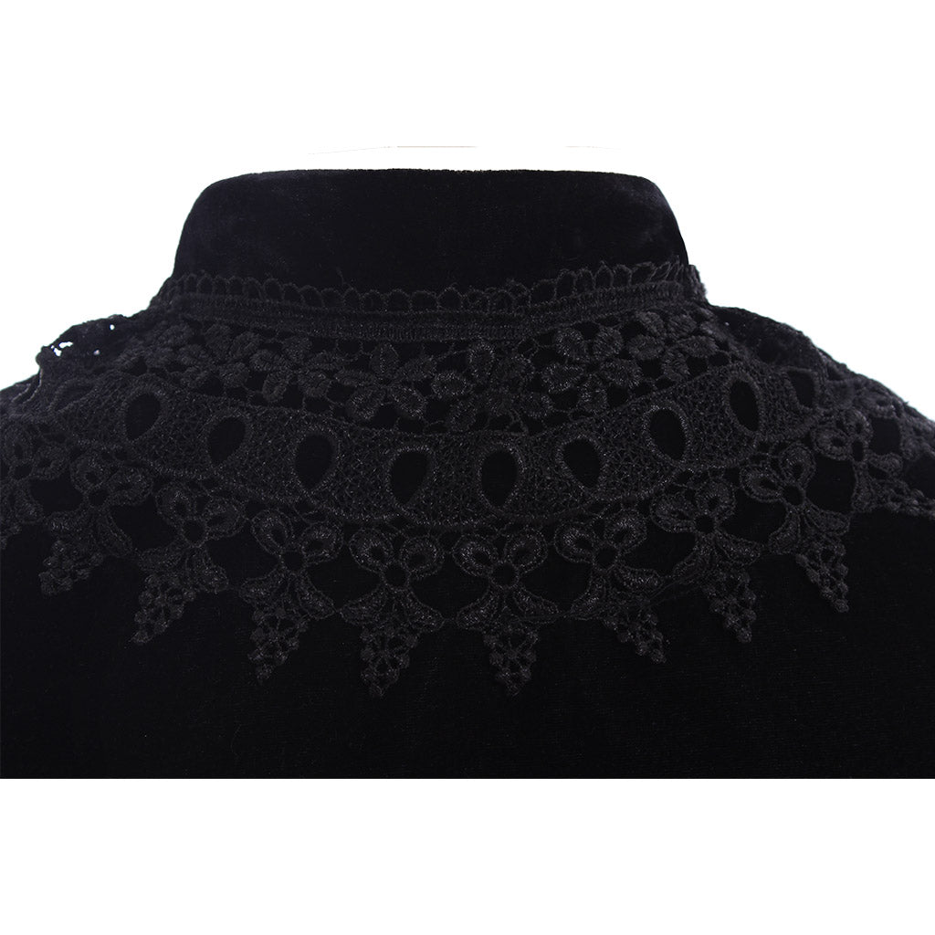 Величественный Бархатный Плащ Рыцаря - Костюм Вампира и Смерти на Хэллоуин для Мужчин и Женщин