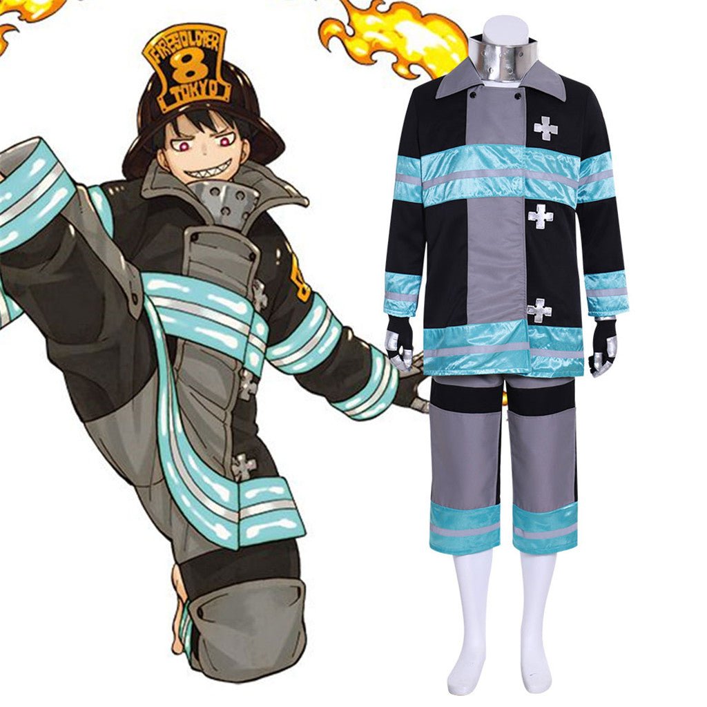 Костюм для косплея из аниме Огненный Батальон: мужская рабочая форма для фанатов аниме