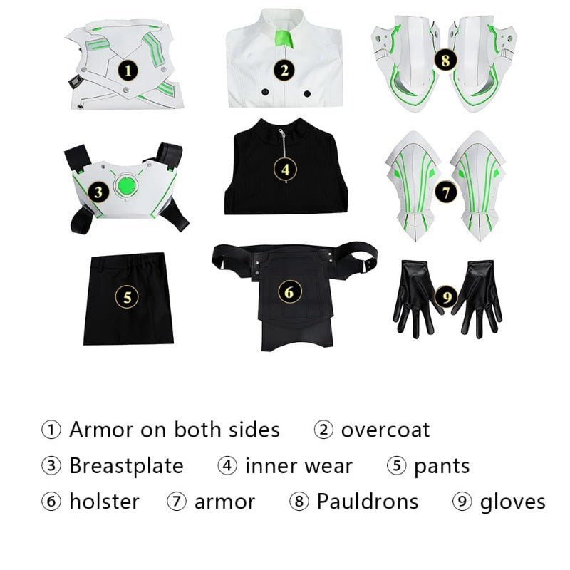 Костюм для косплея Sephiroth из FF7 Ever Crisis - Высококачественный белый плащ для Хэллоуина и вечеринок