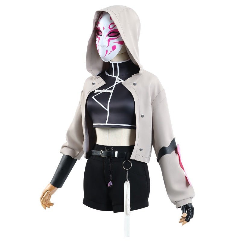Убийство Богов: Смертный Мир Косплей Костюм – Маски Отряд Роза Аниме Наряд