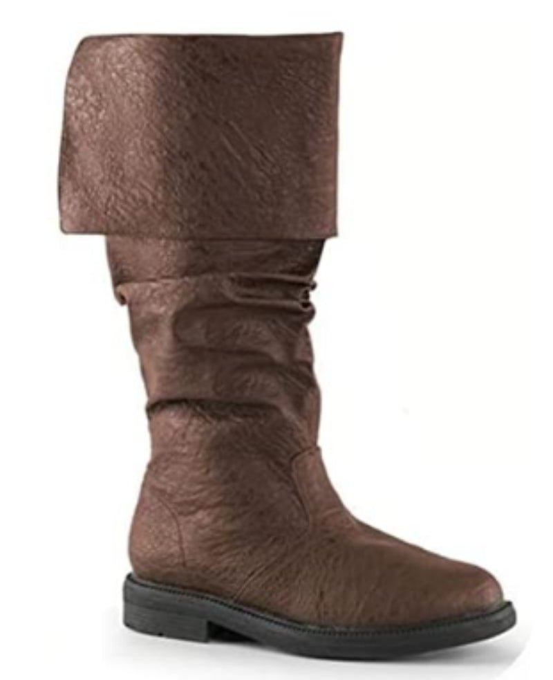 Кос Ренессансные Ботики Средневековые Пиратские Ботики Западные Рыцарские Ботики Готические Косплей Ботики на Шнуровке Средней Высоты для Мужчин и Женщин