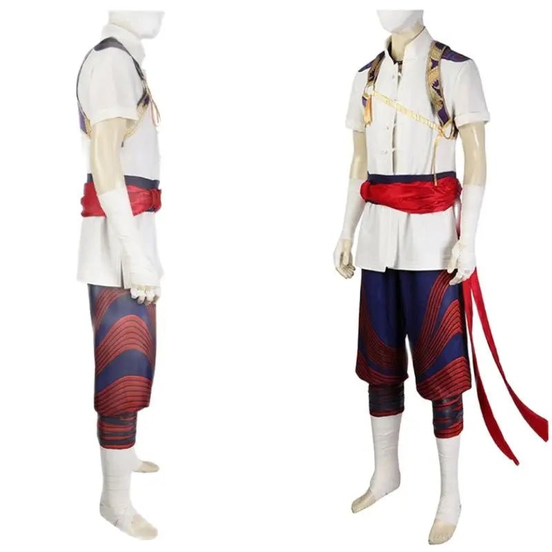 Костюм Лю Канга для косплея в китайском стиле | Боевой костюм из Mortal Kombat для вечеринок на Хэллоуин