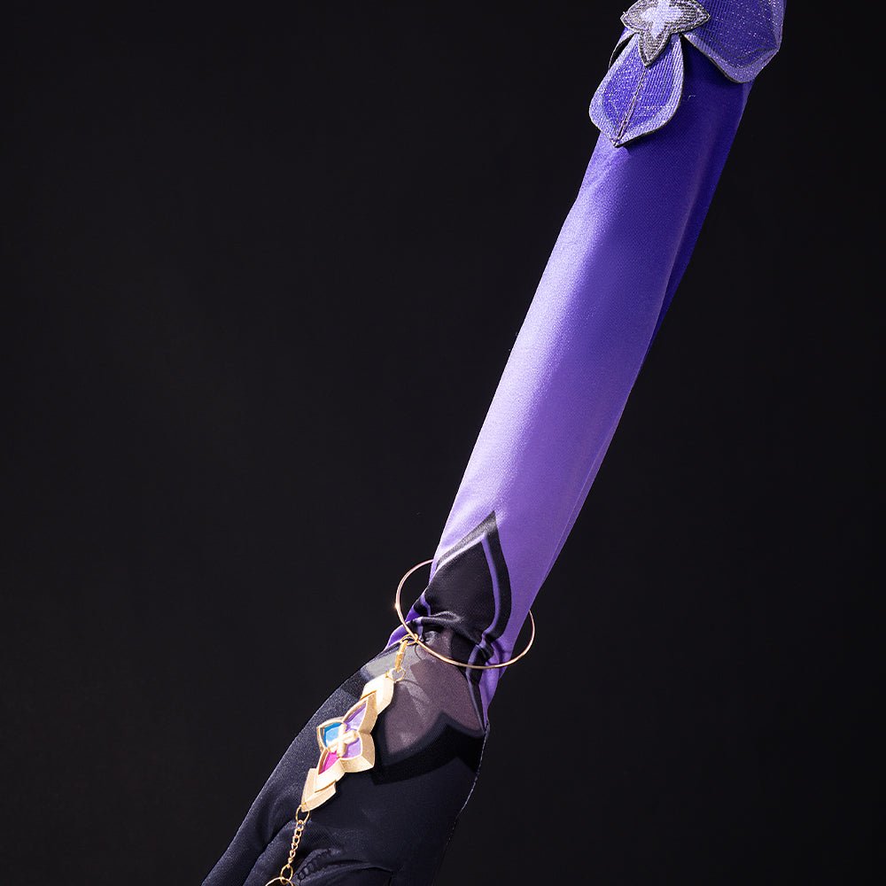 Костюм для косплея Черный Лебедь из Honkai Star Rail | Фиолетовое платье, парик и аксессуары