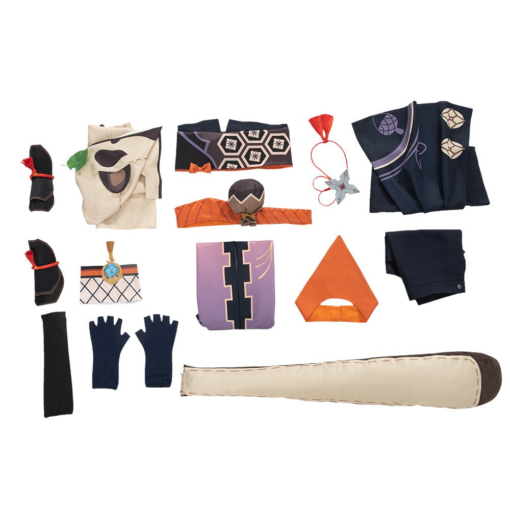 Костюм для косплея Саю из Genshin Impact для женщин и девушек, аниме Хэллоуин карнавальный наряд с париком