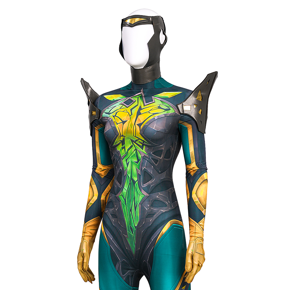 Костюм Джин Грей из Marvel Rivals: Феникс - комбинезон с капюшоном и наплечниками