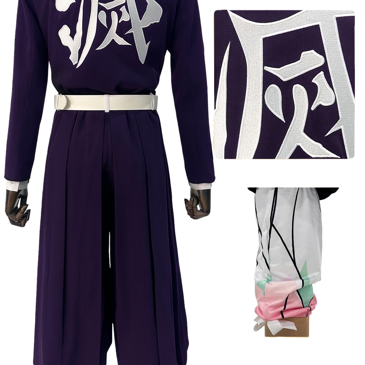 Полный костюм Котё Синобу для косплея из аниме «Истребитель демонов» — Насекомый Хашира