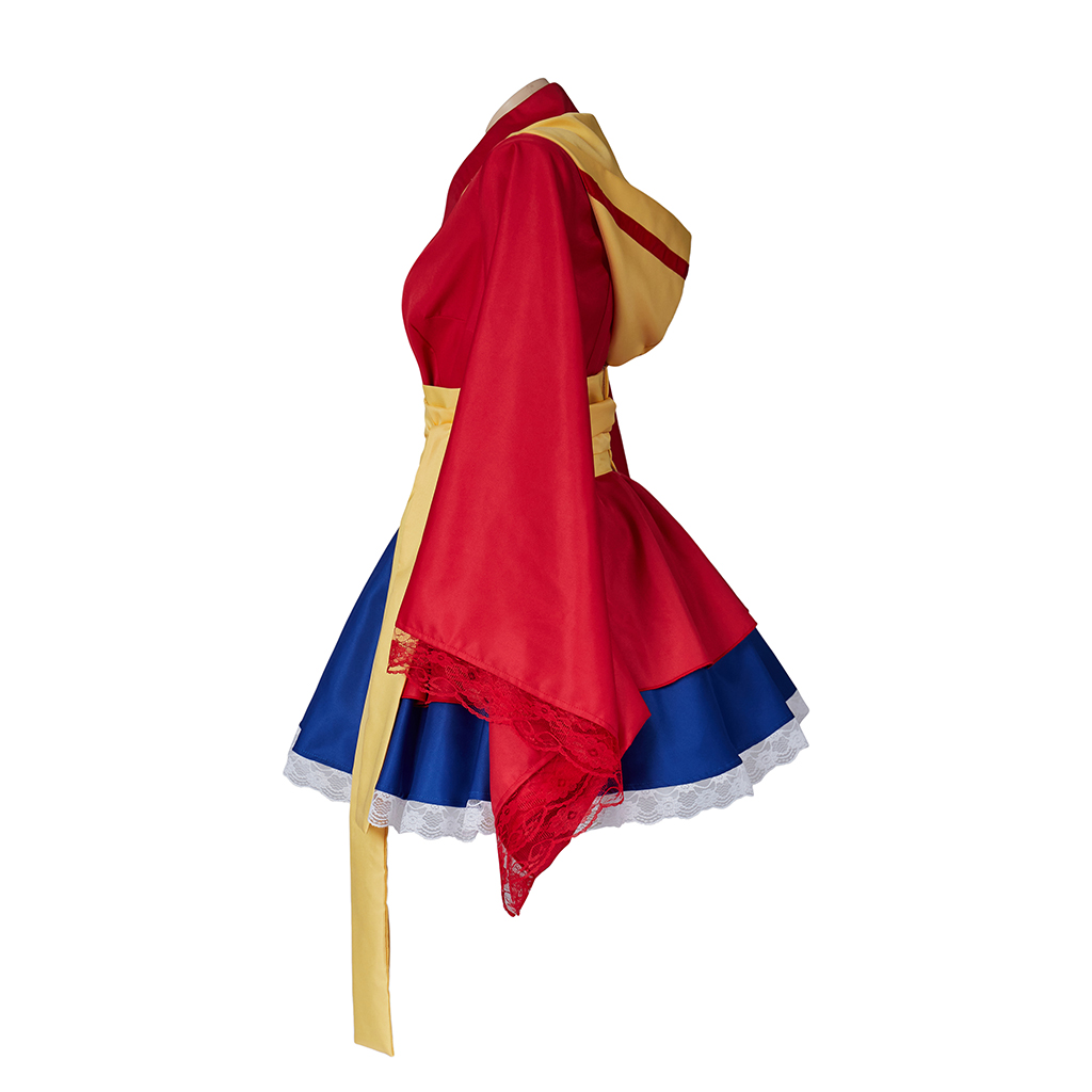 Короткое желтое кимоно Люффи из аниме 