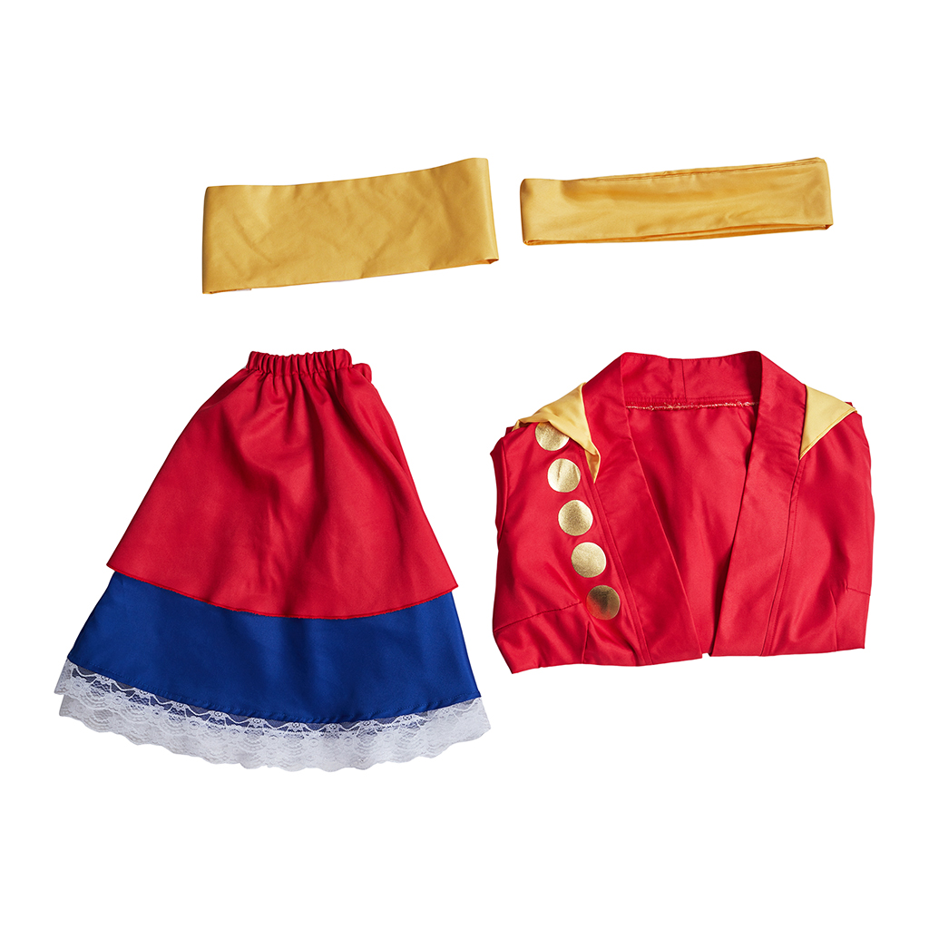 Короткое желтое кимоно Люффи из аниме 