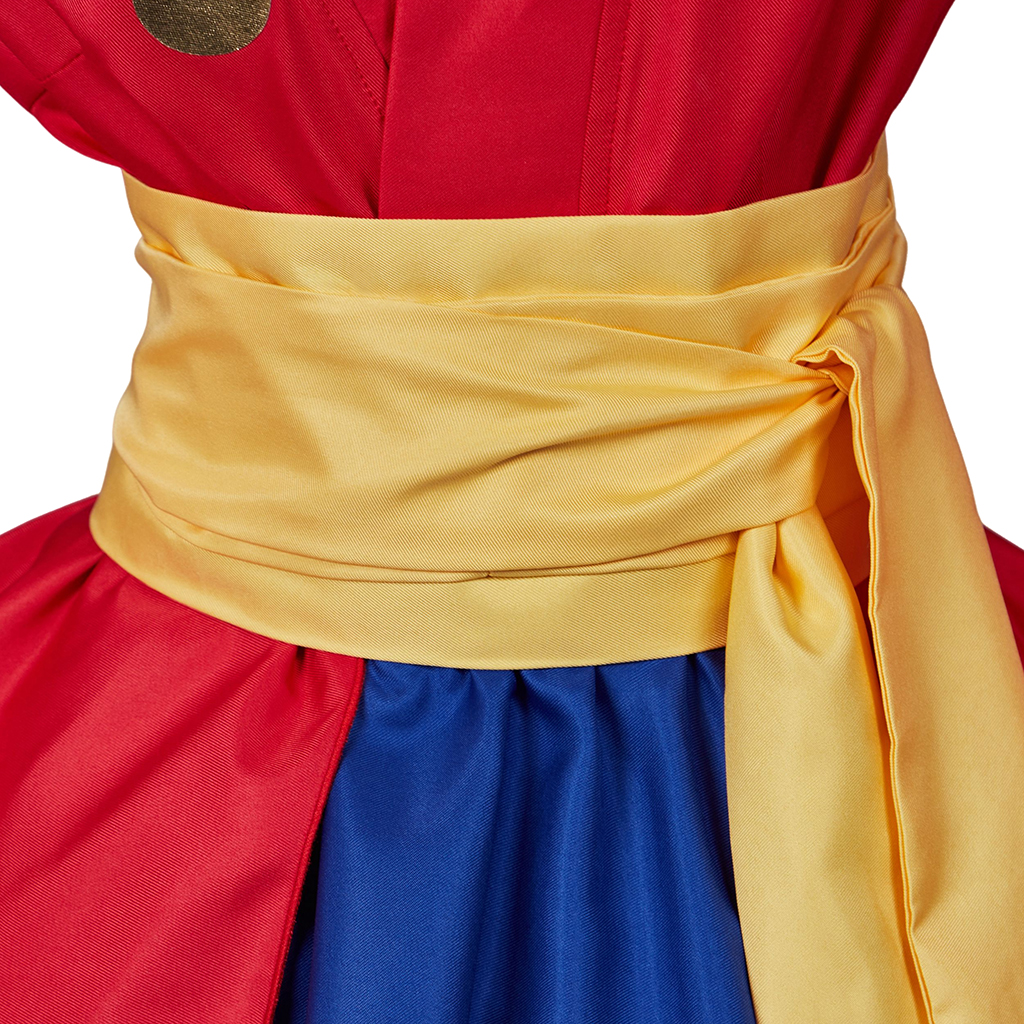 Короткое желтое кимоно Люффи из аниме 