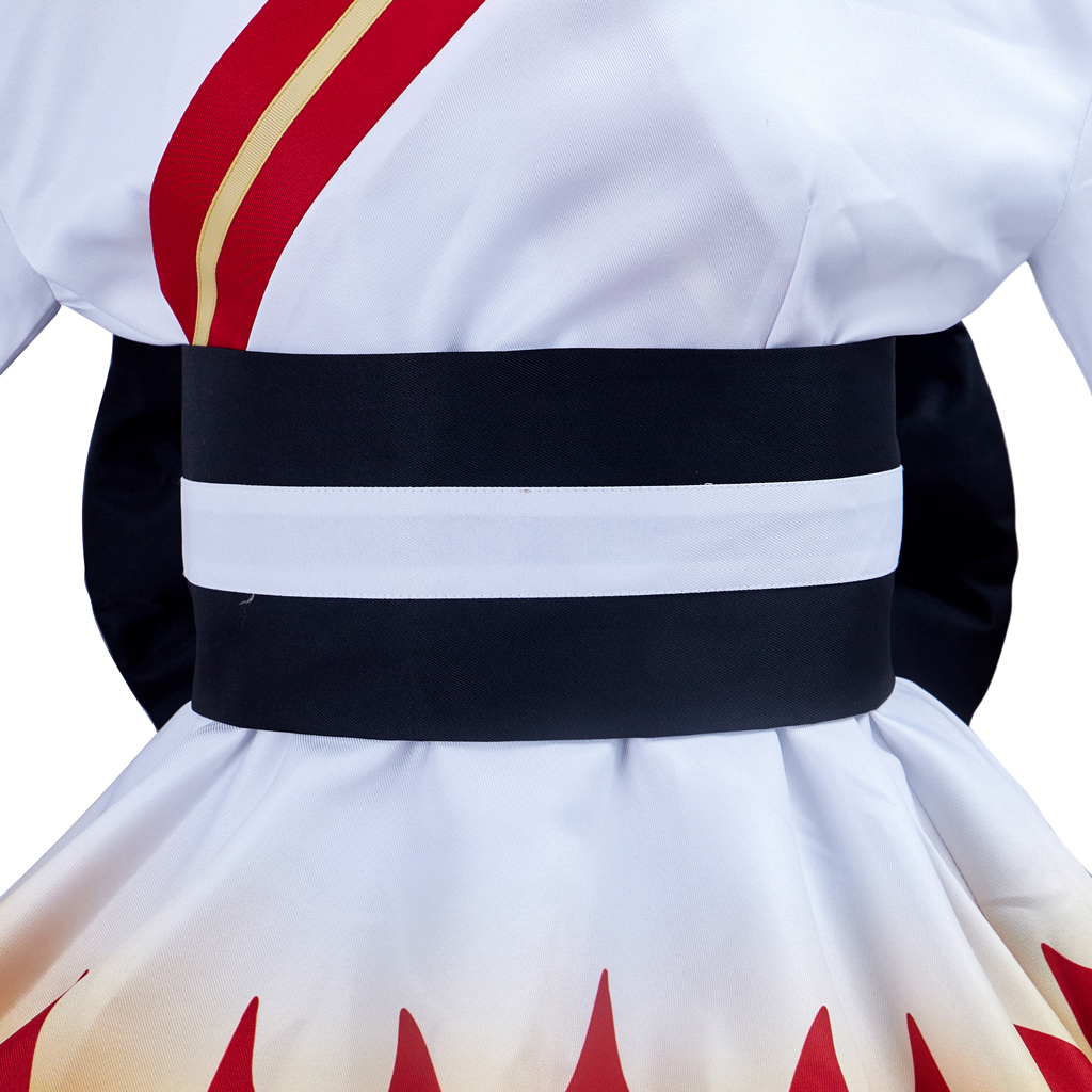 Кимоно Рэнгоку Кёджуро для косплея | Пламенный Столп из «Истребителя демонов» | Полный комплект