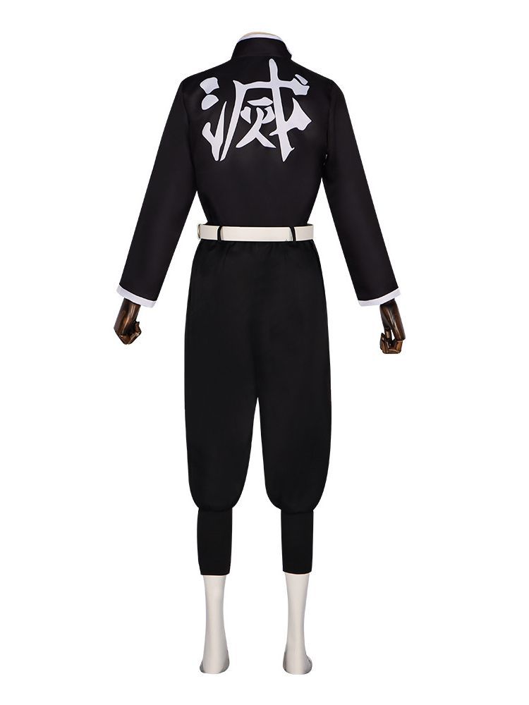 Полный косплей-костюм Гёмэй Химэдзимы (Столп Камня) в униформе Истребителей демонов для Хэллоуина