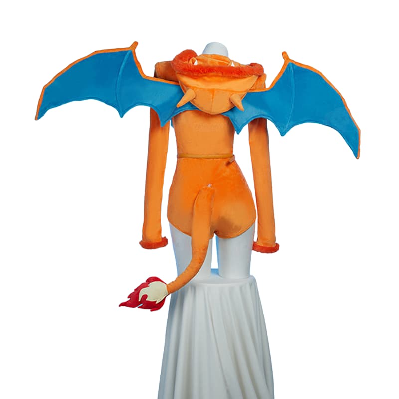 Уютный плюшевый косплей-костюм Чармандера в стиле фанарт для дома