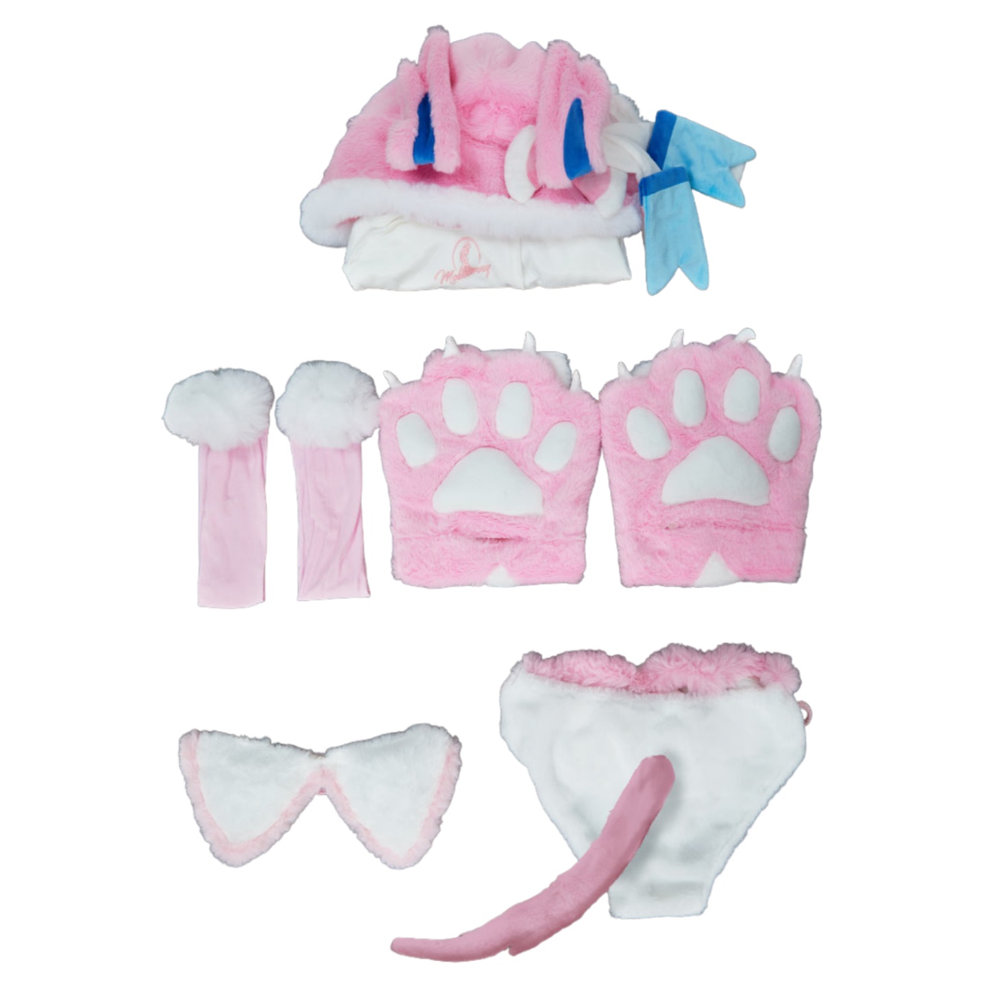 Фанарт-костюм Сильвеона с плюшевыми лапками | Раздельный аниме-костюм для косплея