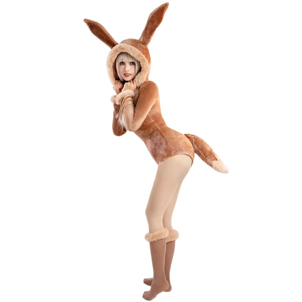 Косплей-комбинезон Иви с плюшевым мехом | Мягкий аниме-костюм для девушек