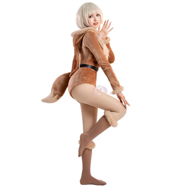 Косплей-комбинезон Иви с плюшевым мехом | Мягкий аниме-костюм для девушек