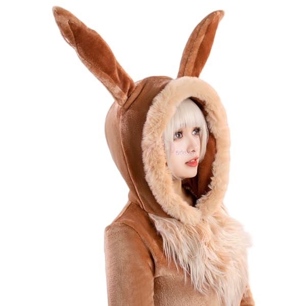 Косплей-комбинезон Иви с плюшевым мехом | Мягкий аниме-костюм для девушек