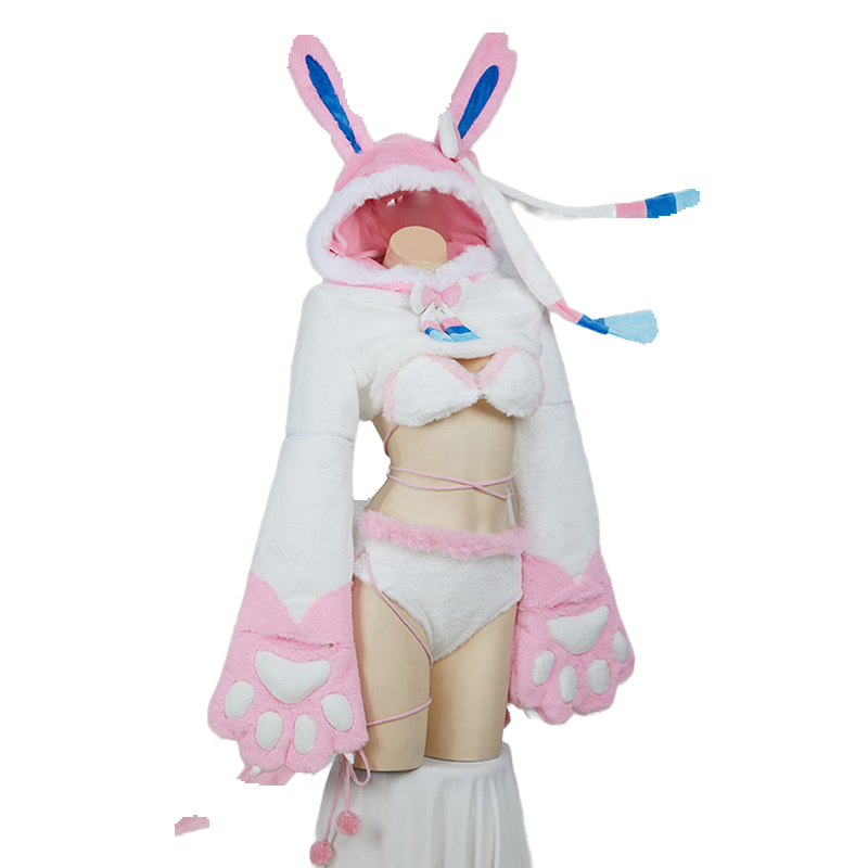 Фанарт-костюм Сильвеона с плюшевыми лапками | Раздельный аниме-костюм для косплея