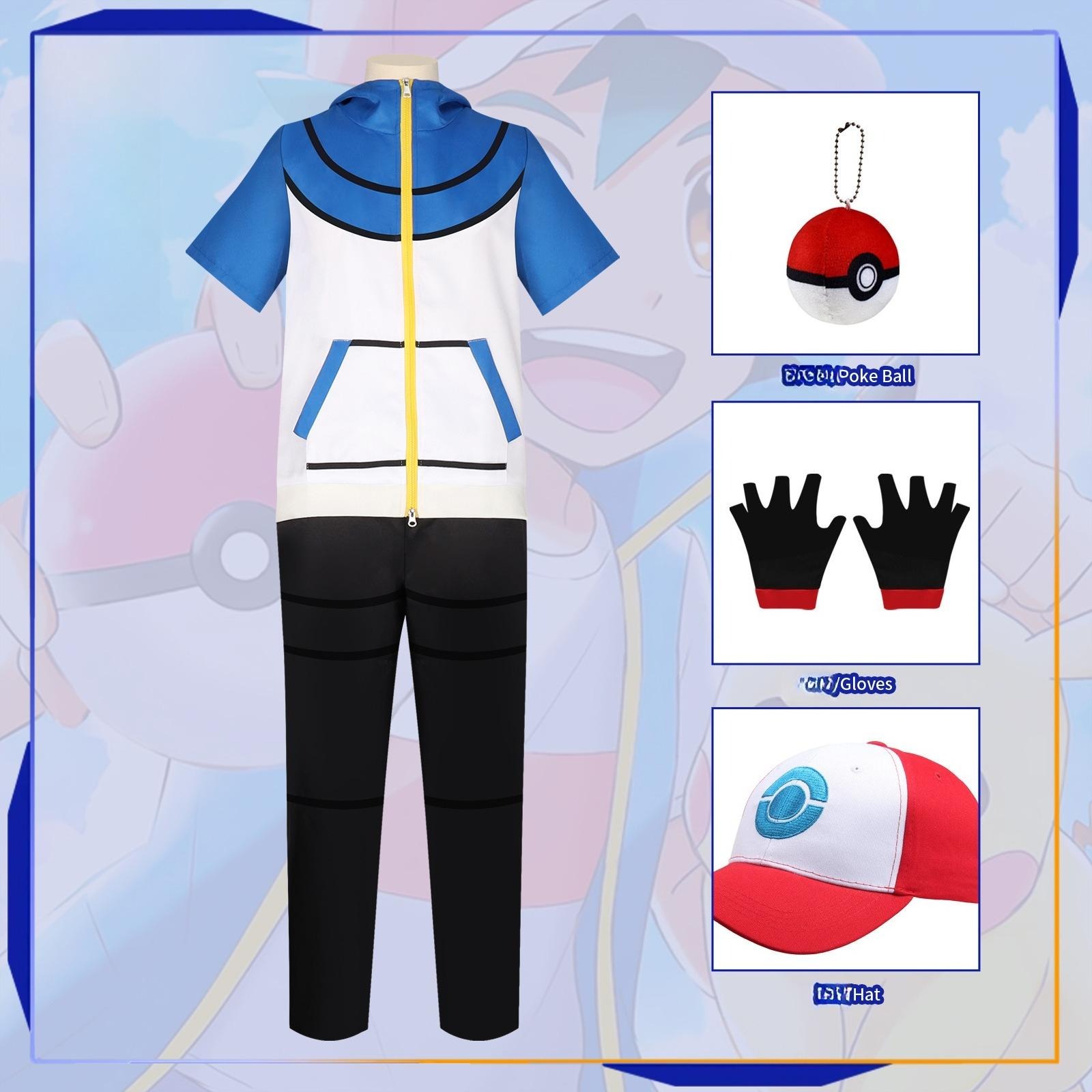 Косплей-костюм Эша Кетчума из аниме 