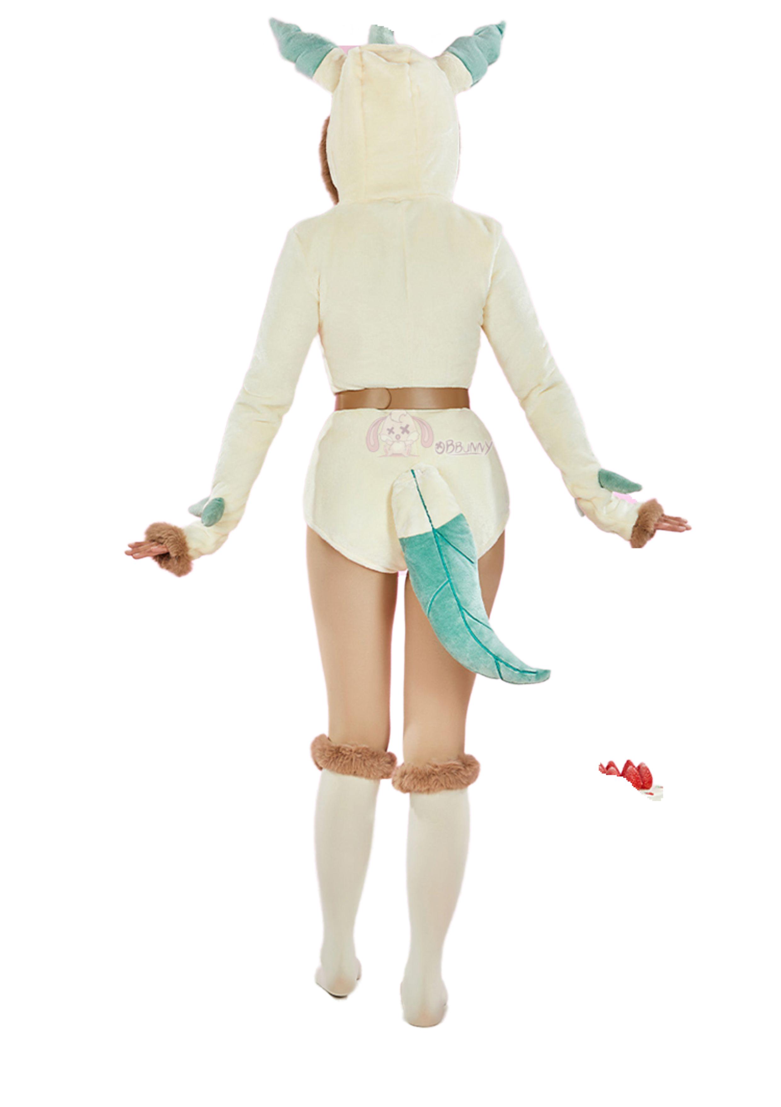 Мягкий милый комбинезон для косплея Лифеон для девушек