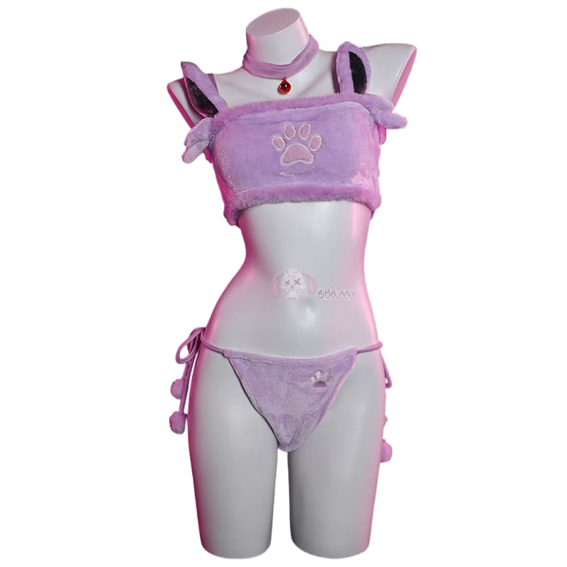 Мягкий раздельный пижамный костюм для косплея Эспеон для девушек