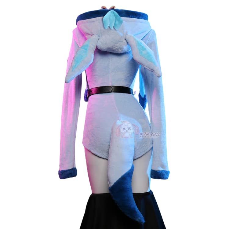 Мягкий синий комбинезон для косплея Глейсион для девушек