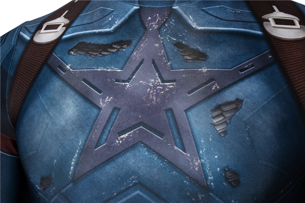 Костюм Капитана Америка (Стив Роджерс) для косплея с принтом, аналог из фильма 