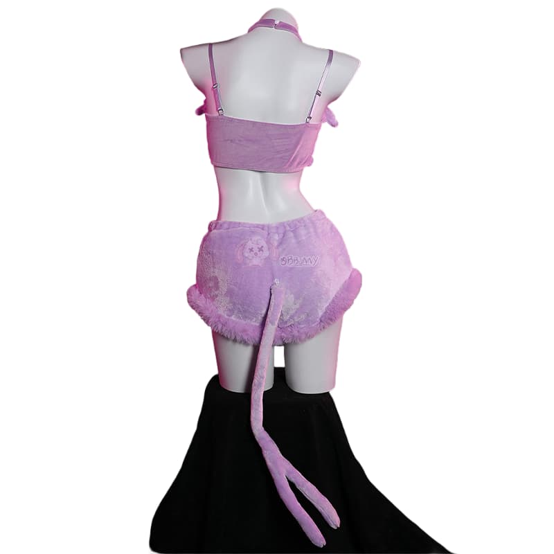 Мягкий раздельный пижамный костюм для косплея Эспеон для девушек