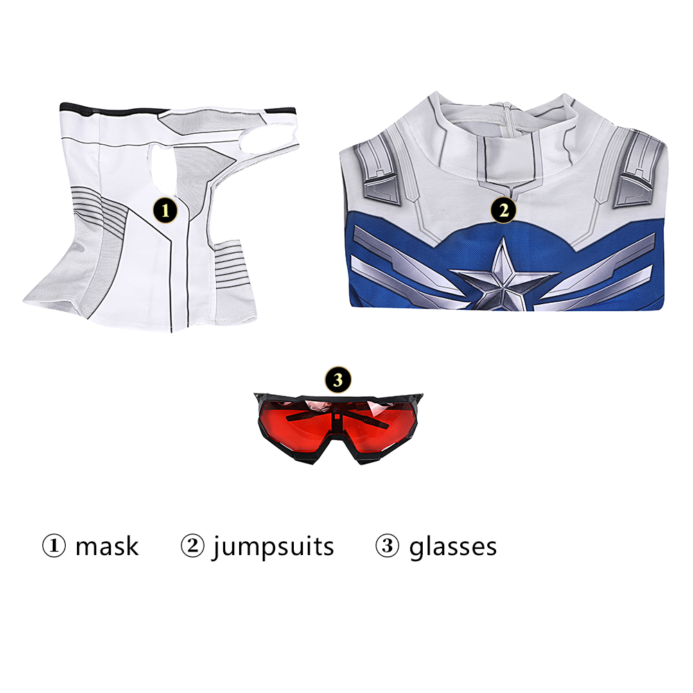 Костюм нового Капитана Америка (Сэм Уилсон) для косплея, аналог из сериала 