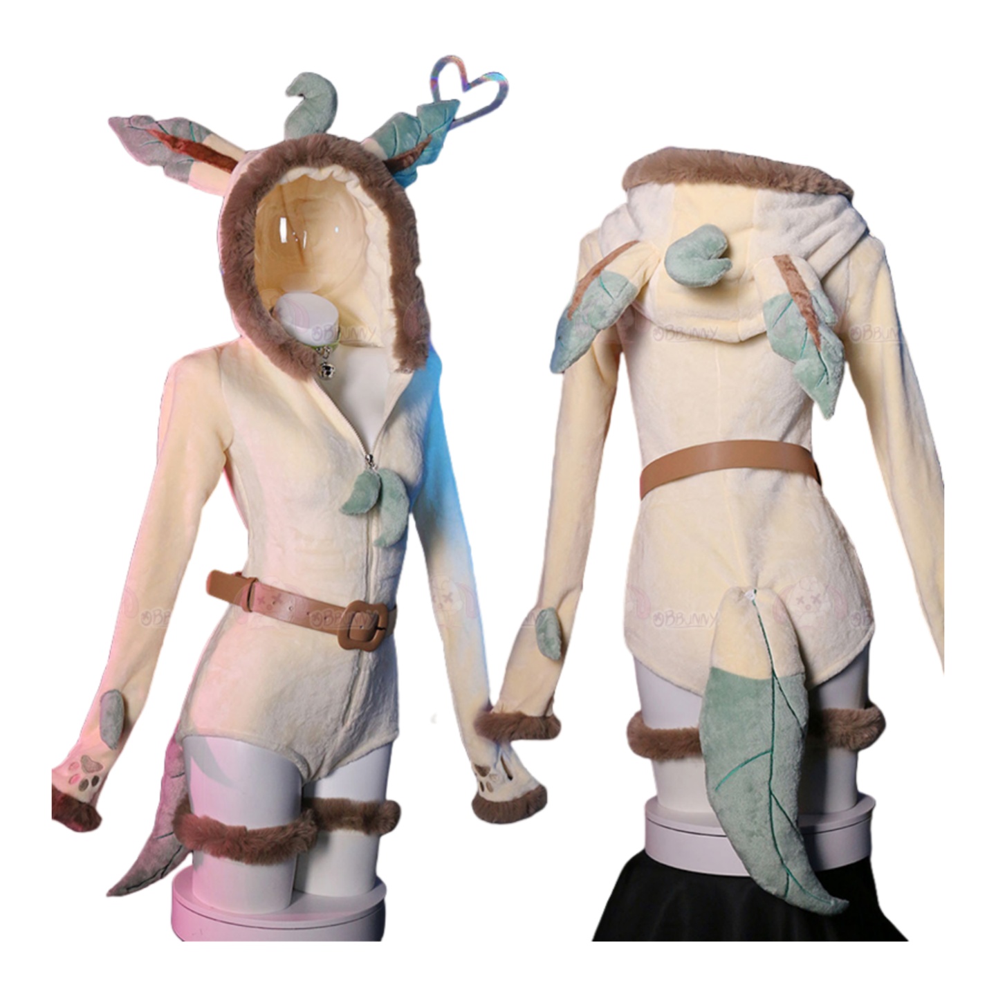 Мягкий милый комбинезон для косплея Лифеон для девушек