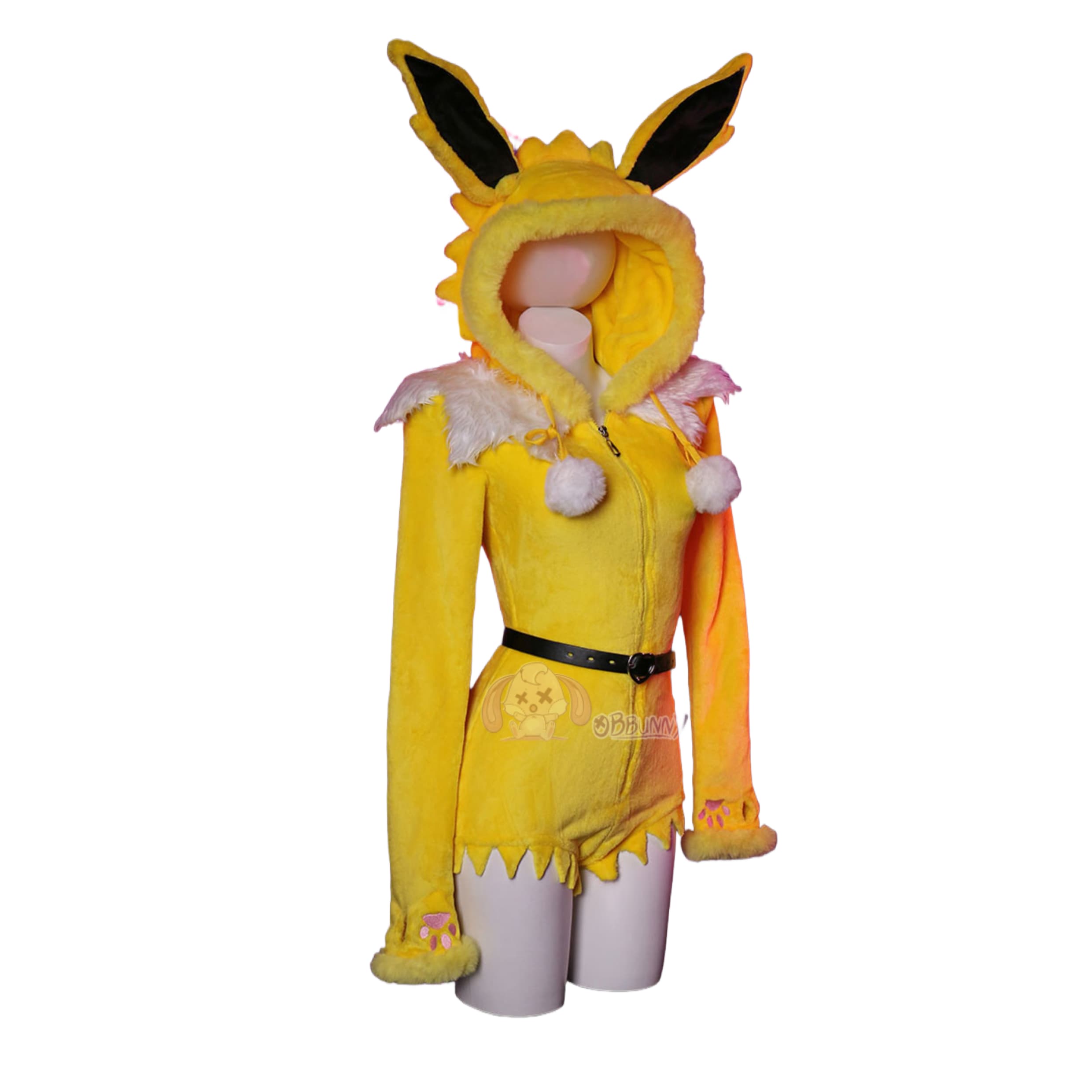 Мягкий желтый комбинезон для косплея Джолтеон для девушек