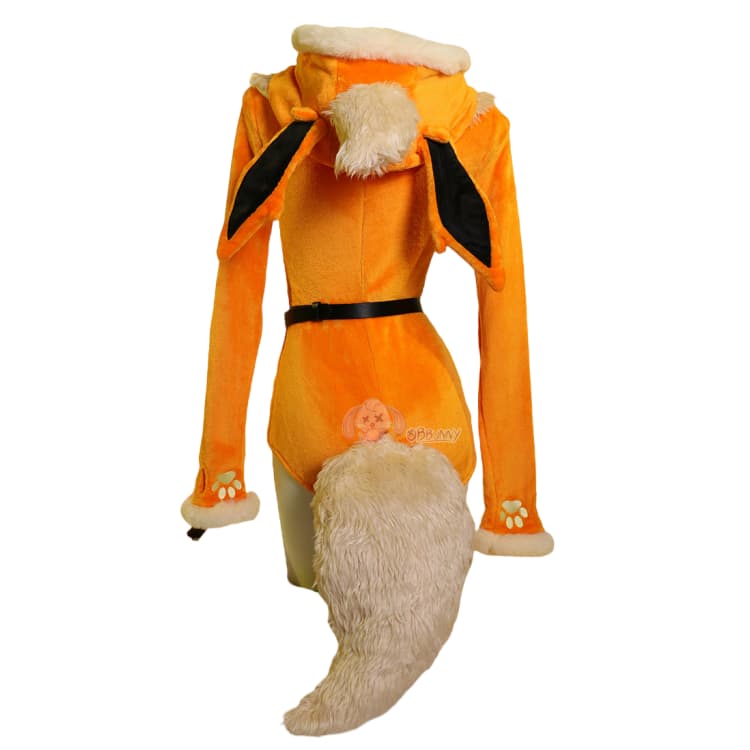 Мягкий оранжевый комбинезон для косплея Флареон для девушек