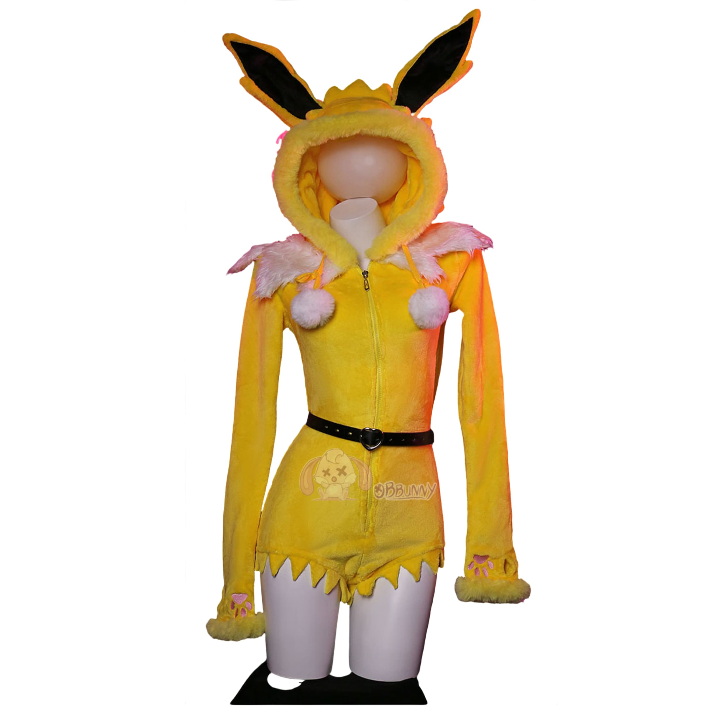 Мягкий желтый комбинезон для косплея Джолтеон для девушек