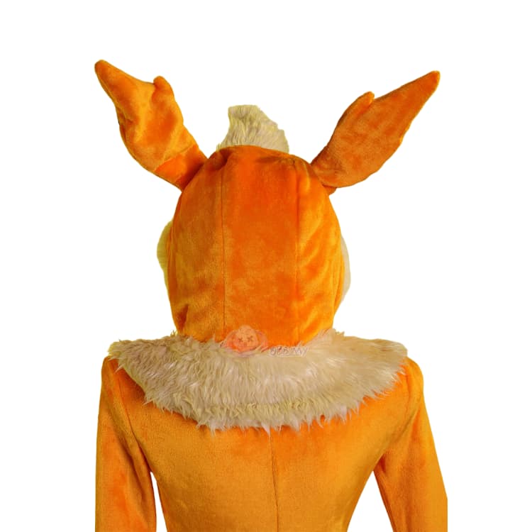 Мягкий оранжевый комбинезон для косплея Флареон для девушек
