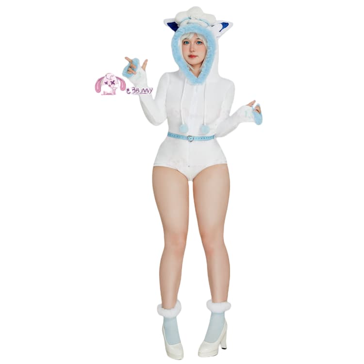 Мягкий белый комбинезон для косплея Аланина Вула для девушек