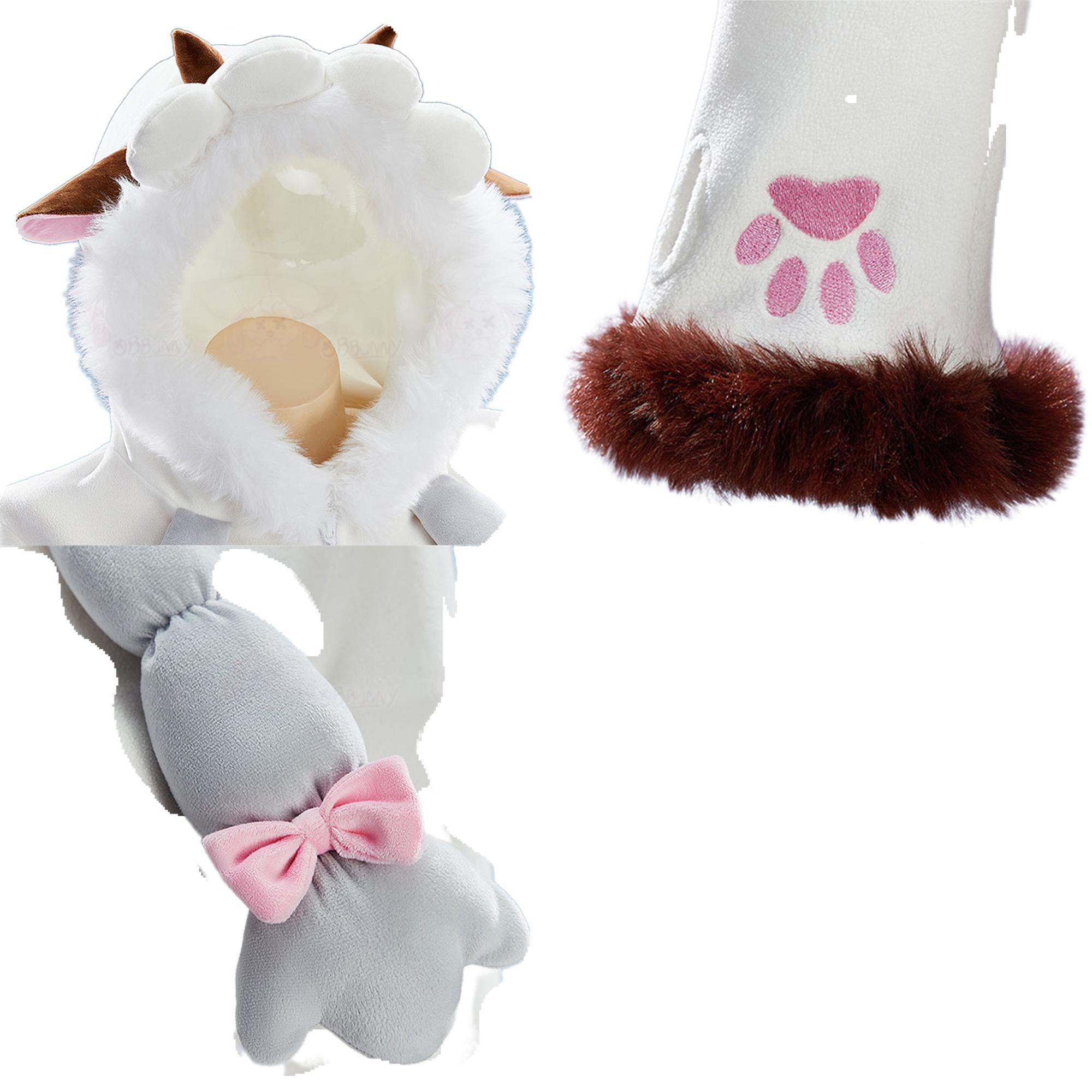 Милый мягкий домашний комбинезон для косплея Вулу для девушек