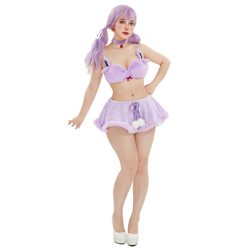 Мягкий раздельный пижамный костюм для косплея Эспеон для девушек