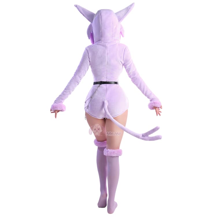 Мягкий домашний костюм-пижама для девушек в стиле косплей: Эспеон