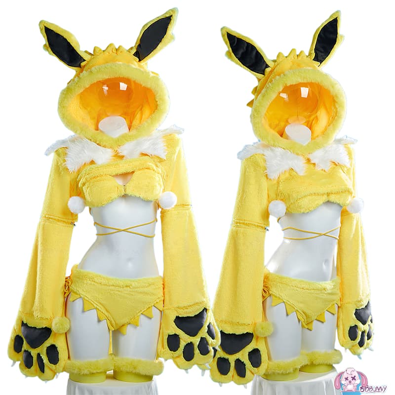 Мягкий костюм для косплея Джолтеон с большими лапами