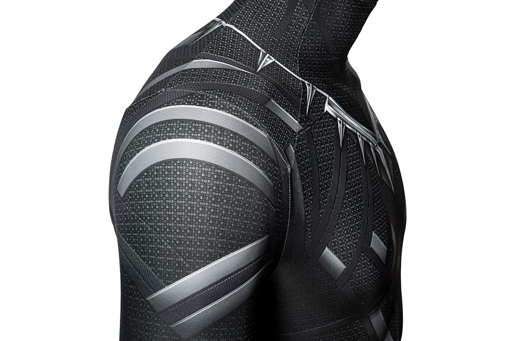 Костюм Чёрной Пантеры (Т'Чалла) для косплея, аналог из фильма 